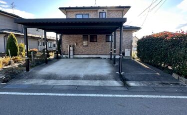 花巻市下似内【カーポート2台分+カースペース1台分・家庭菜園スペース付き・現状販売】