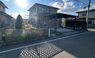 花巻市下似内【カーポート2台分+カースペース1台分・家庭菜園スペース付き・現状販売】